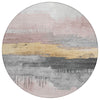 Piper Looms Chantille Modern ACN1880 Blush Machine Washable Area Rug Round Main Image