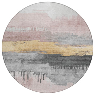 Piper Looms Chantille Modern ACN1880 Blush Machine Washable Area Rug Round Main Image