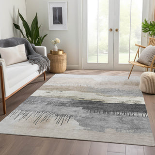 Piper Looms Chantille Modern ACN1880 Ivory Machine Washable Area Rug Lifestyle Image Feature