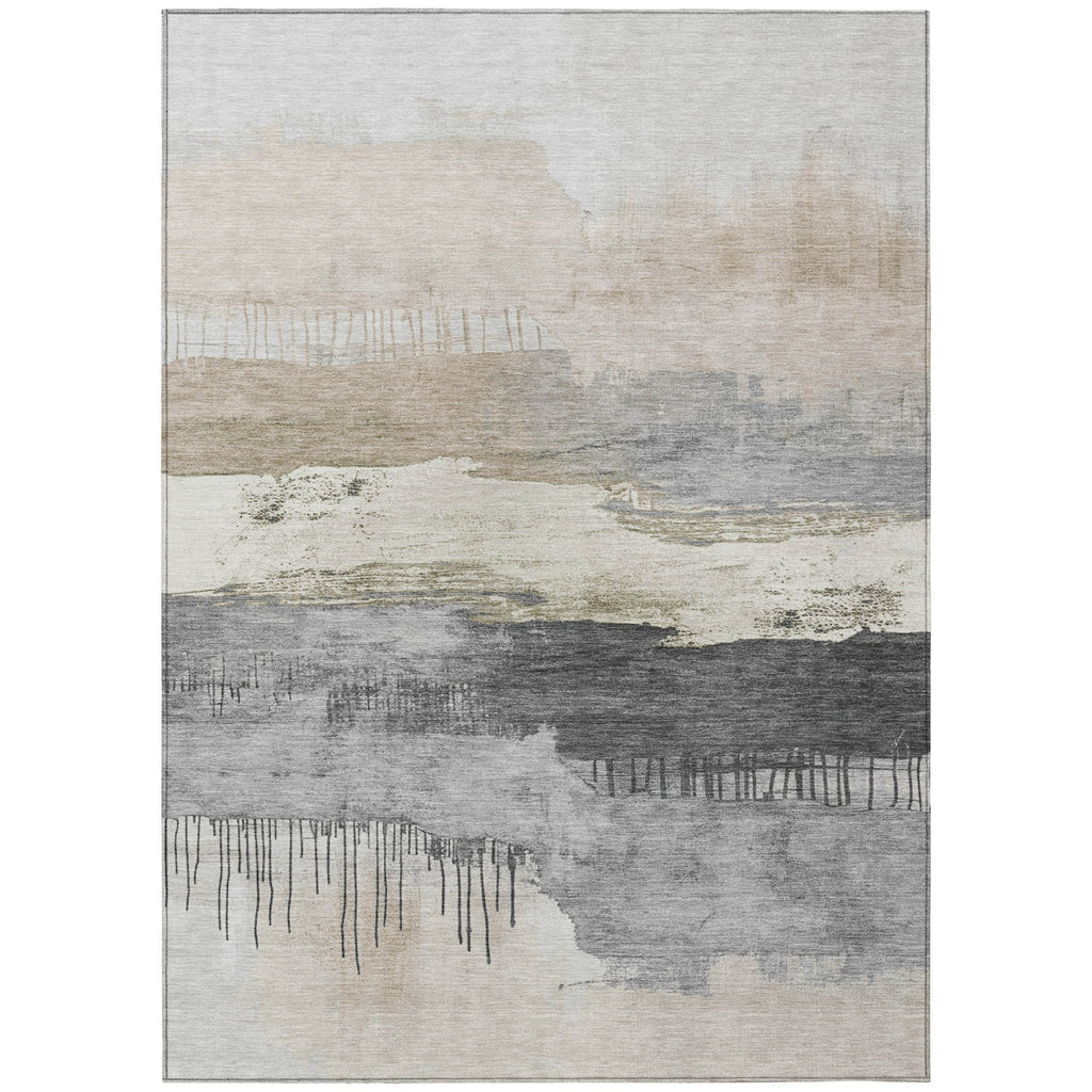 Piper Looms Chantille Modern ACN1880 Ivory Machine Washable Area Rug main image