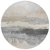 Piper Looms Chantille Modern ACN1880 Ivory Machine Washable Area Rug Round Main Image