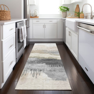 Piper Looms Chantille Modern ACN1880 Ivory Machine Washable Area Rug Runner Lifestyle Image Feature