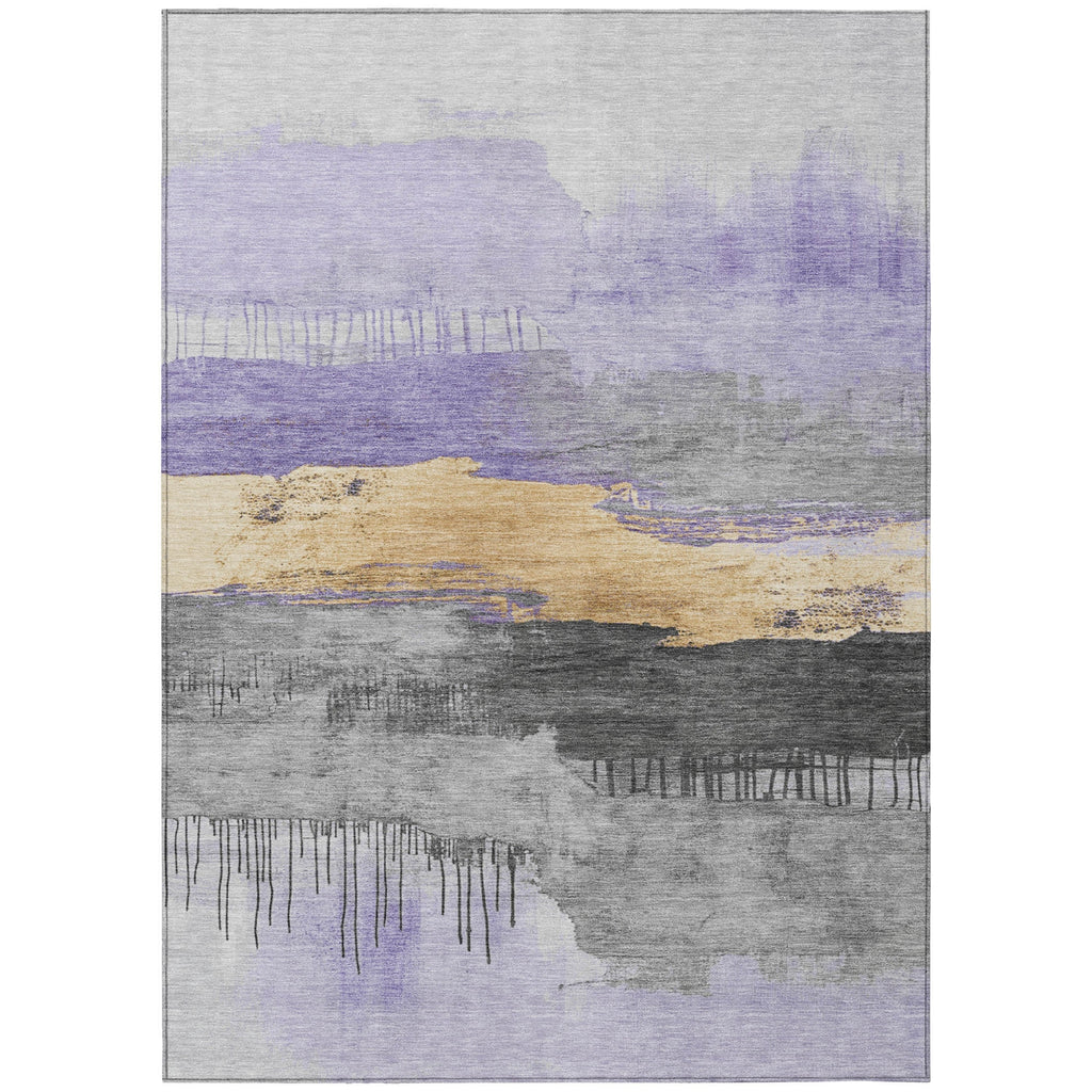 Piper Looms Chantille Modern ACN1880 Lavender Machine Washable Area Rug main image