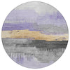 Piper Looms Chantille Modern ACN1880 Lavender Machine Washable Area Rug Round Main Image