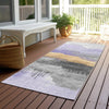 Piper Looms Chantille Modern ACN1880 Lavender Machine Washable Area Rug Runner Outdoor Lifestyle Image Feature