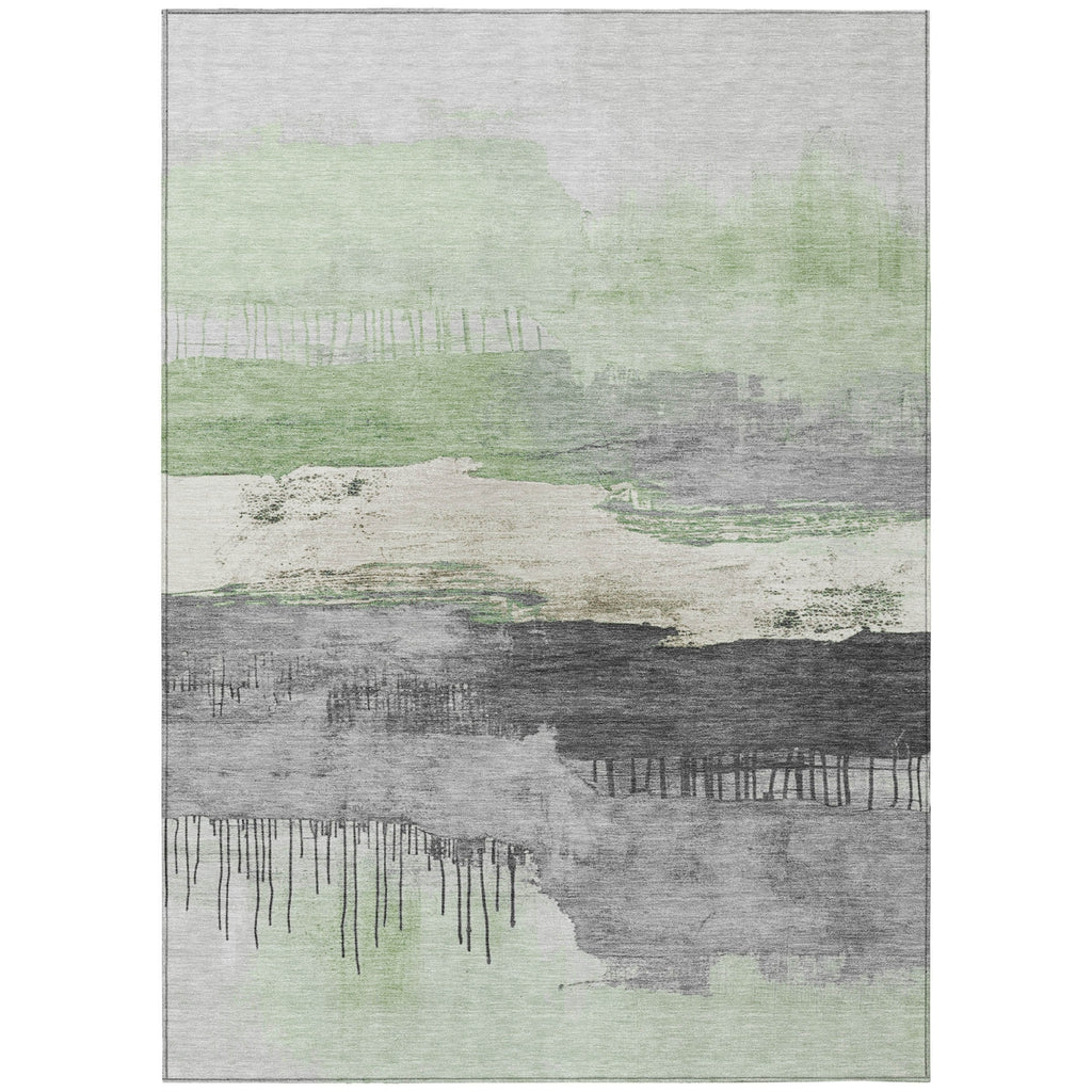 Piper Looms Chantille Modern ACN1880 Mint Machine Washable Area Rug main image