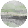Piper Looms Chantille Modern ACN1880 Mint Machine Washable Area Rug Round Main Image