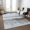 Piper Looms Chantille Modern ACN1880 Sky Machine Washable Area Rug Lifestyle Image Feature