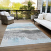 Piper Looms Chantille Modern ACN1880 Sky Machine Washable Area Rug Outdoor Lifestyle Image Feature
