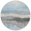 Piper Looms Chantille Modern ACN1880 Sky Machine Washable Area Rug Round Main Image