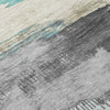 Piper Looms Chantille Modern ACN1880 Teal Machine Washable Area Rug Swatch Image