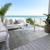 Piper Looms Chantille Modern ACN1881 Blue Machine Washable Area Rug Outdoor Lifestyle Image Feature