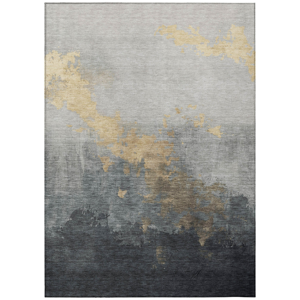 Piper Looms Chantille Modern ACN1881 Gold Machine Washable Area Rug main image