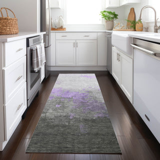 Piper Looms Chantille Modern ACN1881 Lavender Machine Washable Area Rug Runner Lifestyle Image Feature
