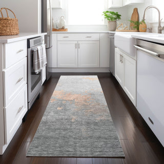 Piper Looms Chantille Modern ACN1881 Peach Machine Washable Area Rug Runner Lifestyle Image Feature