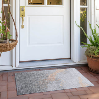 Piper Looms Chantille Modern ACN1881 Peach Machine Washable Area Rug Scatter Outdoor Lifestyle Image Feature
