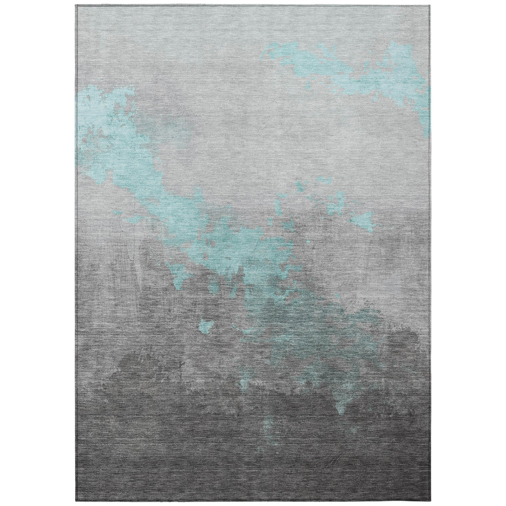 Piper Looms Chantille Modern ACN1881 Teal Machine Washable Area Rug main image