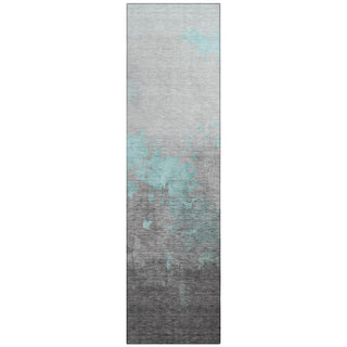 Piper Looms Chantille Modern ACN1881 Teal Machine Washable Area Rug Runner Main Image