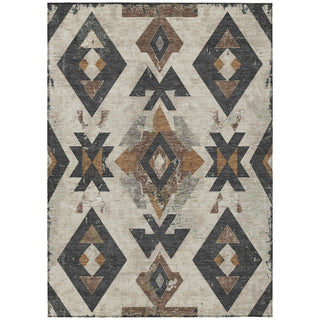 Piper Looms Chantille Aztec ACN1882 Beige Machine Washable Area Rug main image