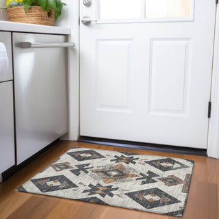 Piper Looms Chantille Aztec ACN1882 Beige Machine Washable Area Rug Scatter Lifestyle Image Feature