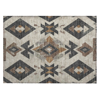 Piper Looms Chantille Aztec ACN1882 Beige Machine Washable Area Rug Scatter Main Image