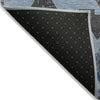 Piper Looms Chantille Aztec ACN1882 Blue Machine Washable Area Rug Backing Image