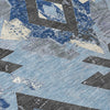 Piper Looms Chantille Aztec ACN1882 Blue Machine Washable Area Rug Swatch Image