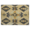 Piper Looms Chantille Aztec ACN1882 Gold Machine Washable Area Rug Scatter Main Image