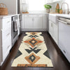 Piper Looms Chantille Aztec ACN1882 Ivory Machine Washable Area Rug Runner Lifestyle Image Feature