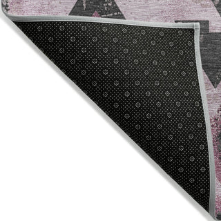 Piper Looms Chantille Aztec ACN1882 Pink Machine Washable Area Rug Backing Image