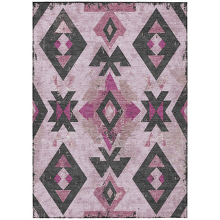 Piper Looms Chantille Aztec ACN1882 Pink Machine Washable Area Rug main image