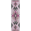 Piper Looms Chantille Aztec ACN1882 Pink Machine Washable Area Rug Runner Main Image
