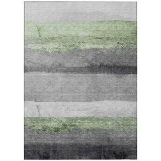 Piper Looms Chantille Stripes ACN1883 Aloe Machine Washable Area Rug main image