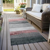 Piper Looms Chantille Stripes ACN1883 Blush Machine Washable Area Rug Runner Outdoor Lifestyle Image Feature