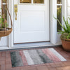 Piper Looms Chantille Stripes ACN1883 Blush Machine Washable Area Rug Scatter Outdoor Lifestyle Image Feature