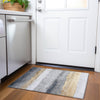 Piper Looms Chantille Stripes ACN1883 Gold Machine Washable Area Rug Scatter Lifestyle Image Feature
