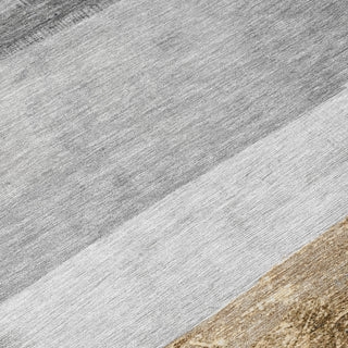 Piper Looms Chantille Stripes ACN1883 Gold Machine Washable Area Rug Swatch Image