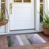 Piper Looms Chantille Stripes ACN1883 Lavender Machine Washable Area Rug Scatter Outdoor Lifestyle Image Feature
