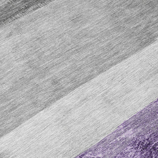 Piper Looms Chantille Stripes ACN1883 Lavender Machine Washable Area Rug Swatch Image