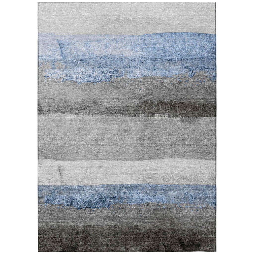 Piper Looms Chantille Stripes ACN1883 Sky Machine Washable Area Rug main image