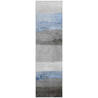 Piper Looms Chantille Stripes ACN1883 Sky Machine Washable Area Rug Runner Main Image
