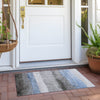 Piper Looms Chantille Stripes ACN1883 Sky Machine Washable Area Rug Scatter Outdoor Lifestyle Image Feature