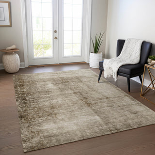 Piper Looms Chantille Modern ACN1884 Beige Machine Washable Area Rug Lifestyle Image Feature