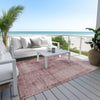 Piper Looms Chantille Modern ACN1884 Blush Machine Washable Area Rug Outdoor Lifestyle Image Feature