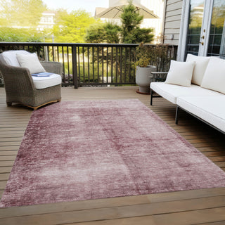 Piper Looms Chantille Modern ACN1884 Blush Machine Washable Area Rug Outdoor Lifestyle Image Feature
