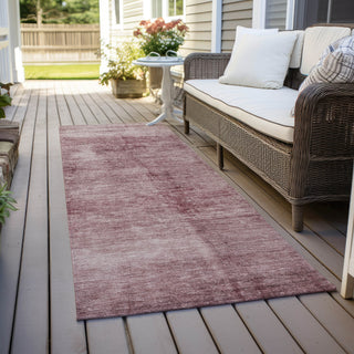 Piper Looms Chantille Modern ACN1884 Blush Machine Washable Area Rug Runner Outdoor Lifestyle Image Feature