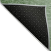 Piper Looms Chantille Modern ACN1884 Green Machine Washable Area Rug Backing Image