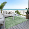 Piper Looms Chantille Modern ACN1884 Green Machine Washable Area Rug Outdoor Lifestyle Image Feature