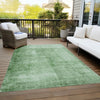 Piper Looms Chantille Modern ACN1884 Green Machine Washable Area Rug Outdoor Lifestyle Image Feature