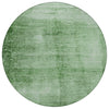 Piper Looms Chantille Modern ACN1884 Green Machine Washable Area Rug Round Main Image